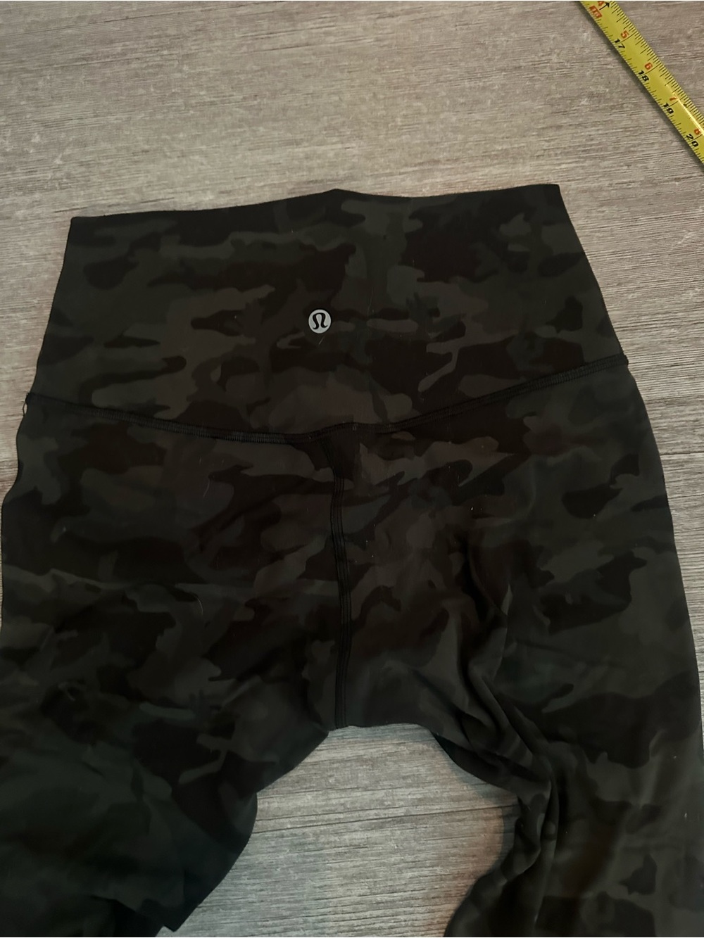 lululemon athletica Girls' Black Camo High-Rise Leggings